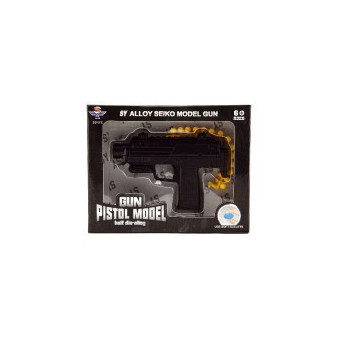 Pistole kov/plast 11cm na kuličky mix druhů v krabičce