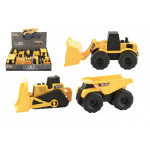 Stavební stroje plast 12-14cm mix druhů