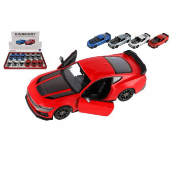 Auto Kinsmart  Ford Mustang Dark Horse 1:38 kov/plast 12,5cm 4 barvy na zpětné natažení