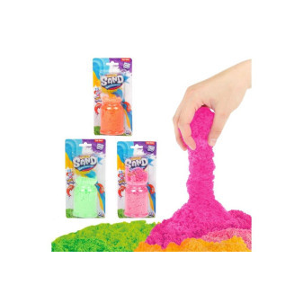 Kouzelný písek pomalu tekoucí tvořivá tvarovací hmota sliz 25g 3 barvy na kartě 9x18cm