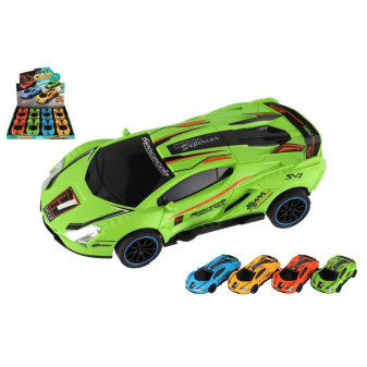 Auto závodní driftovací plast 16cm na setrvačník 4 barvy