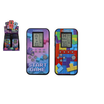 Digitální hra Brick Game tetris - padající kostky hlavolam plast 7x14cm na baterie 2 barvy