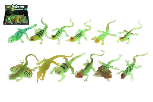 Plaz Zvířátko svítící ve tmě silikon 16cm mix druhů