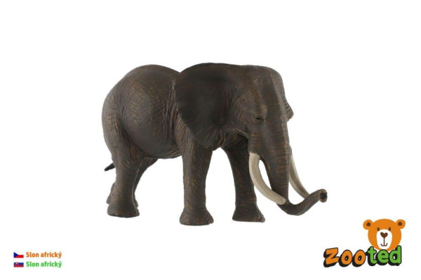 Zooted Slon africký plast 17cm v sáčku
