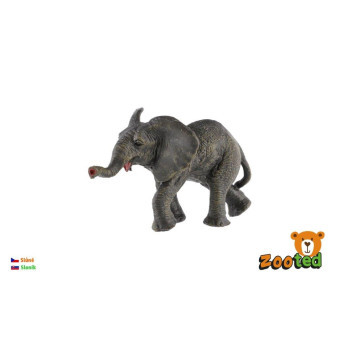 Zooted Slon africký slůně plast 9 cm v sáčku
