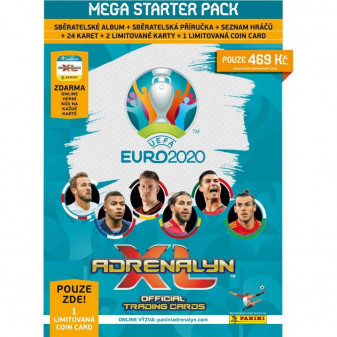 EURO 2020 ADRENALYN Starter set Fotbalových karet.