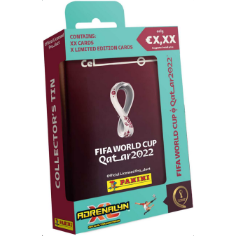 PANINI FIFA WORLD CUP 2022 - ADRENALYN plechová krabička (pocket)