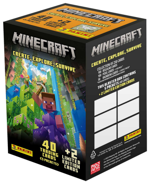 Panini MINECRAFT 3 - karty BLASTER BOX