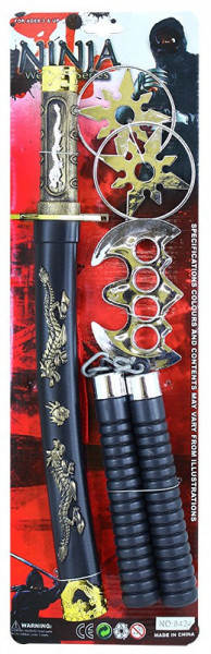 Meč japonský katana s příslušenstvím 5 ks