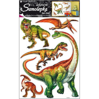 Anděl samolepky na zeď dinosauři 42 x 69 cm
