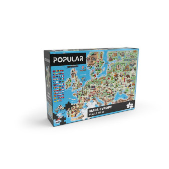 Popular Puzzle - Mapa Evropy, 160 ks