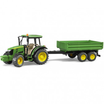 Bruder 2108 traktor John Deere 5115M  + sklápěcí vůz