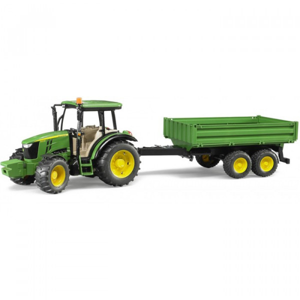 Bruder 2108 traktor John Deere 5115M  + sklápěcí vůz