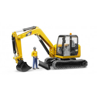 Bruder 2466 Minibagr CAT s figurkou