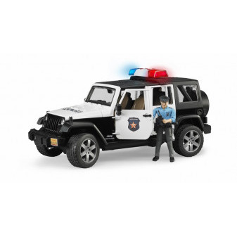 Bruder 2526 Jeep džíp Wrangler Rubicon policie s figurkou policisty