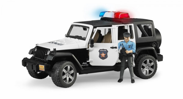 Bruder 2526 Jeep džíp Wrangler Rubicon policie s figurkou policisty