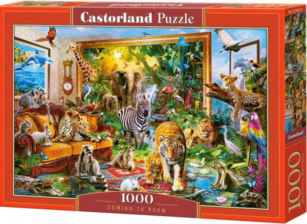 Castorland 104321 Puzzle Castorland 1000 dílků - Džungle v pokoji