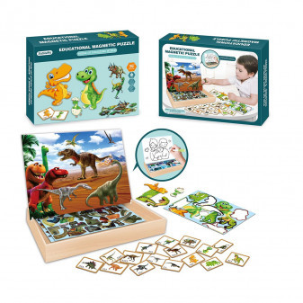 Puzzle magnetické - dinosauři 30 cm