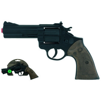Gonher Policejní revolver černý kovový 12 ran