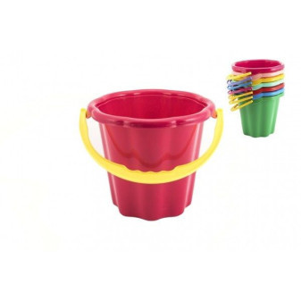 Kyblík plastový velký 22 cm na písek různé barvy