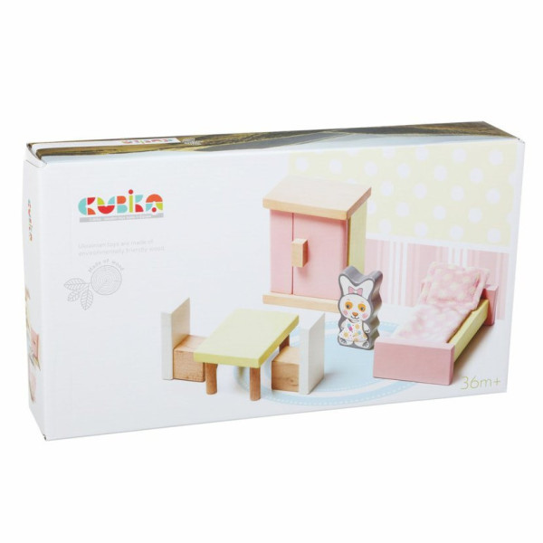 CUBIKA 12640 Pokoj - dřevěný nábytek pro panenky