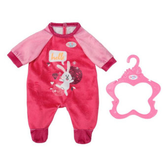 Zapf Creation BABY born® 832646 Sametové dupačky růžové, 43cm na ramínku
