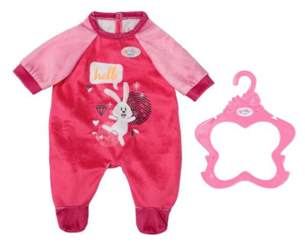 Zapf Creation BABY born® 832646 Sametové dupačky růžové, 43cm na ramínku