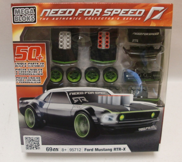 Mega Bloks  NFS Ned For Speed  Ford Mustang RTR - X