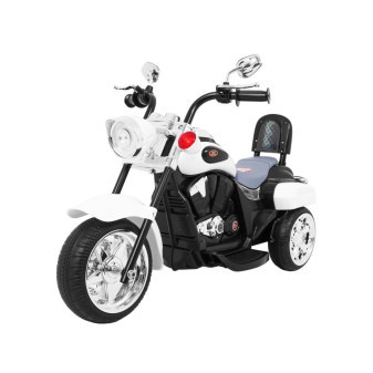 Motorka Chopper bílý 3 kola vozítko na baterie
