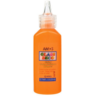 Anděl Amos Barvy na sklo 22 ml - oranžová