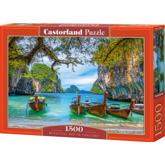 Castorland 15193 Puzzle Castorland 1500 dílků - Krásná zátoka v Thajsku