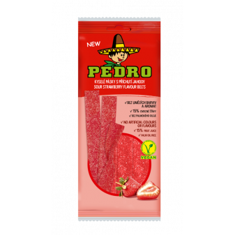 Pedro kyselé jahodové pásky 80g
