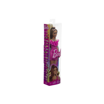 Mattel  Barbie Modelka - Růžové šaty s volánky HRH15