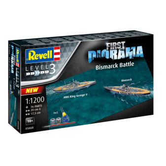 Revell Gift-Set lodě 05668 - Bismarck Battle (1:1200)