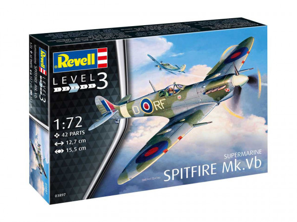 Revell 03897 Plastic ModelKit letadlo - Supermarine Spitfire Mk. Vb (1:72)