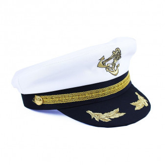 Čepice námořník kapitán pro dospělé