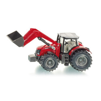 Siku 1985 Farmer traktor Massey Ferguson s předním nakladačem 1 : 50