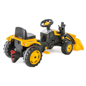 Pilsan Traktor šlapací s přední lžící žlutý