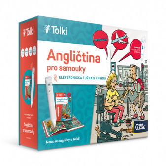 Albi Tolki Elektronická tužka s knihou angličtiny pro samouky kouzelné čtení QUA