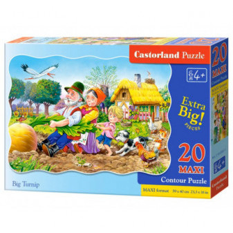 Castorland 2283 puzzle O veliké řepě Maxi 20 dílků