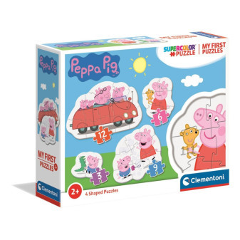 Clementoni 20829 puzzle SuperColor 4v1 Moje první puzzle Prasátko Peppa