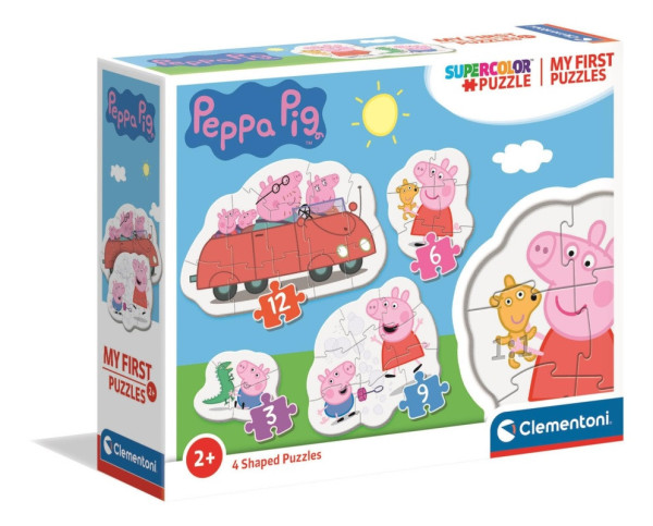 Clementoni 20829 puzzle SuperColor 4v1 Moje první puzzle Prasátko Peppa