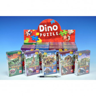 Dino puzzle Dinosauři 23,5 x 21,5 cm 60 dílků + figurka dino