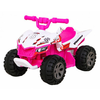 Vozítko čtyřkolka růžová Quad the Fastest na baterie