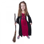 Dětský kostým šaty bordó čarodějnice (S) E-obal