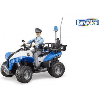 Bruder 63010 Bworld policejní čtyřkolka s figurkou