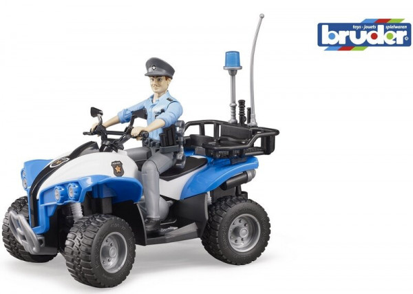 Bruder 63010 Bworld policejní čtyřkolka s figurkou