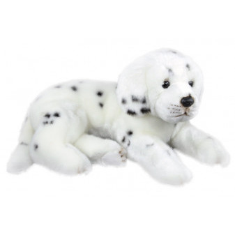 Plyšový pes Dalmatin 38 cm ležící