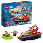 LEGO®  City 60373 Hasičská záchranná loď a člun