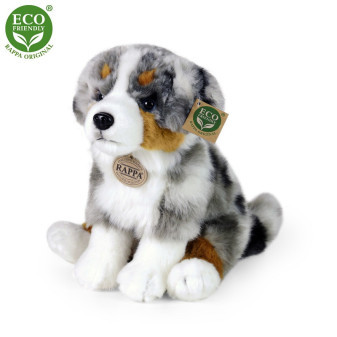Plyšový australský ovčák sedící 30 cm ECO-FRIENDLY